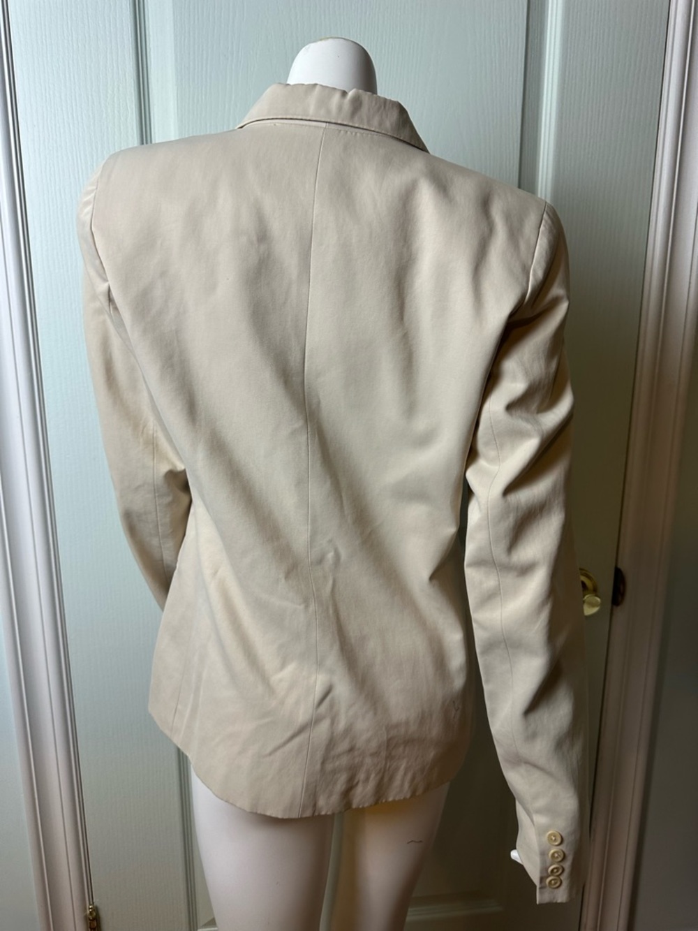 Ralph Lauren Cream Single-Breasted Blazer - Picture 3 of 4